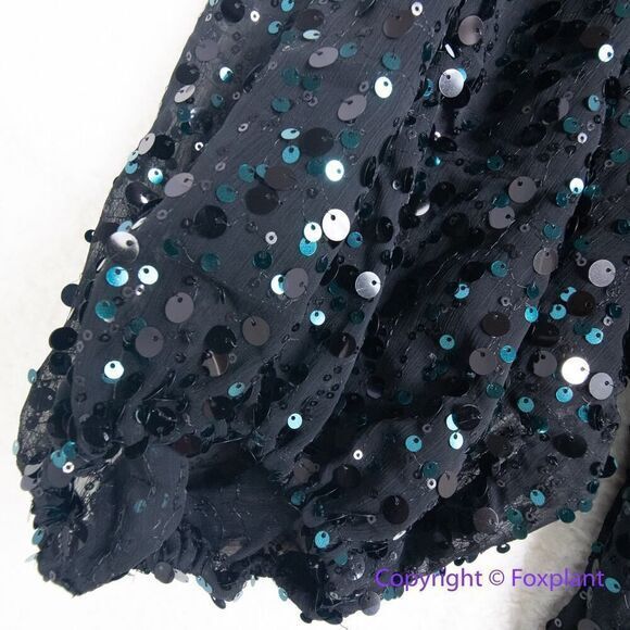 New! City Chic Scattered Glow Dress‎ - emerald, size M/18 - Picture 6 of 16